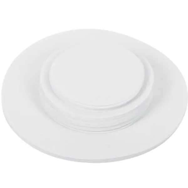 Filt Beskyttelsesmåtte Antifriktion Opbevaringsseparator Isoleringsmåtte Madtallerken Porcelænsdeler (Hvid 48 STK) Clearance