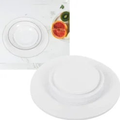 Filt Beskyttelsesmåtte Antifriktion Opbevaringsseparator Isoleringsmåtte Madtallerken Porcelænsdeler (Hvid 48 STK) Clearance