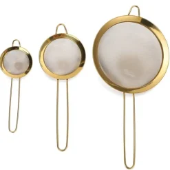 Finmasket Rustfrit Stål Oliefilter Melfilter Si med Langt Håndtag - Køkken Essential Outlet