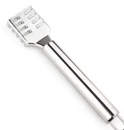 Køkkenskrabere>Fiskefjælsskraber/Fiskefjæller - Rustfrit Stål Flad Grov