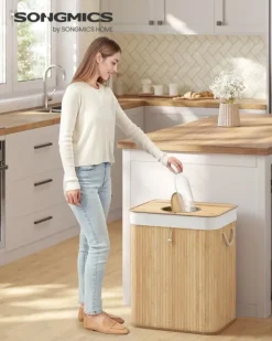 Flaskeindsamlingsbeholder, 40,5x40,5x61 cm, Beige Best