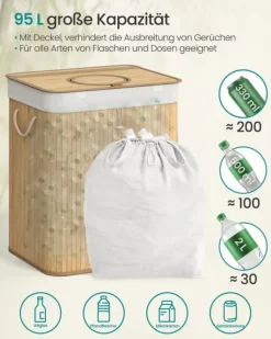 Flaskeindsamlingsbeholder, 40,5x40,5x61 cm, Beige Best