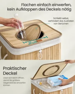 Flaskeindsamlingsbeholder, 40,5x40,5x61 cm, Beige Best