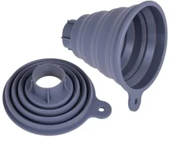 Foldbar silikonetragt til påfyldning af køkkenglas Clearance