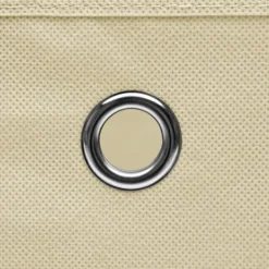 Foldbare opbevaringskasser 4 stk. - Praktisk stofkasser til opbevaring | Farve: Creme | Størrelse: 32x32x32 cm