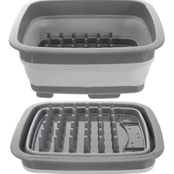 Opvaskestativer & Tørrestativer>Foldbart opvaskestativ i silikone 37x31,5x14,5 cm