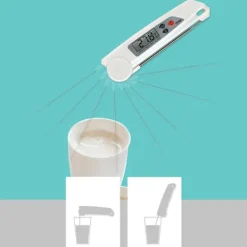 Foldbart sonde kødtermometer Høj nøjagtighed madgrilltermometer til hjemmekøkken Udendørs BBQ Clearance