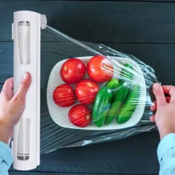 Tilbehør Til Madopbevaring>Foliedispenser, 5x37x8 cm, Hvid