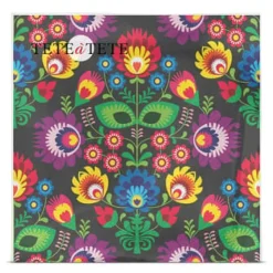 Folkestil sorte servietter, Tete a Tete servietter 3-lags 33x33cm 1/4 foldet 20 stk. pr. pakke Hot