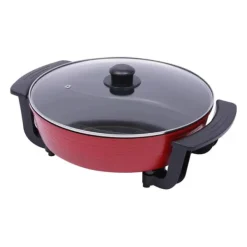 Fonduegryde - Elektrisk med varmeplade og låg - 6 liter - 2 rum - 1300 W - Himmelblå Sale