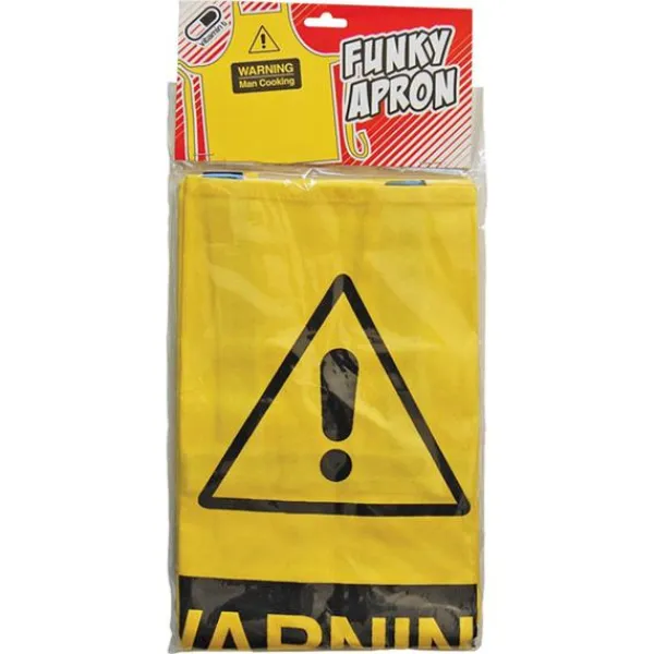 Forklæder>Forklæde - Advarsel, Mand Laver Mad