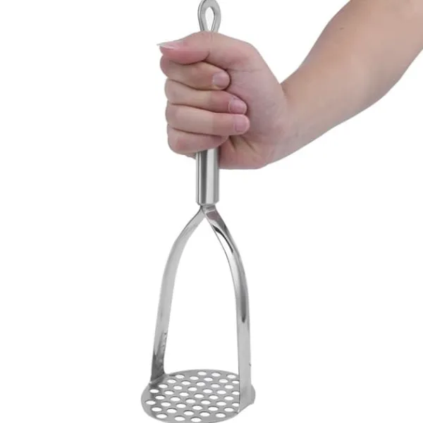 Fortykket kartoffelmoser i rustfrit stål Husholdnings sød kartoffelfrugt Babymadtilskudsmoser New