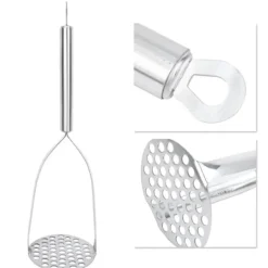 Fortykket kartoffelmoser i rustfrit stål Husholdnings sød kartoffelfrugt Babymadtilskudsmoser New