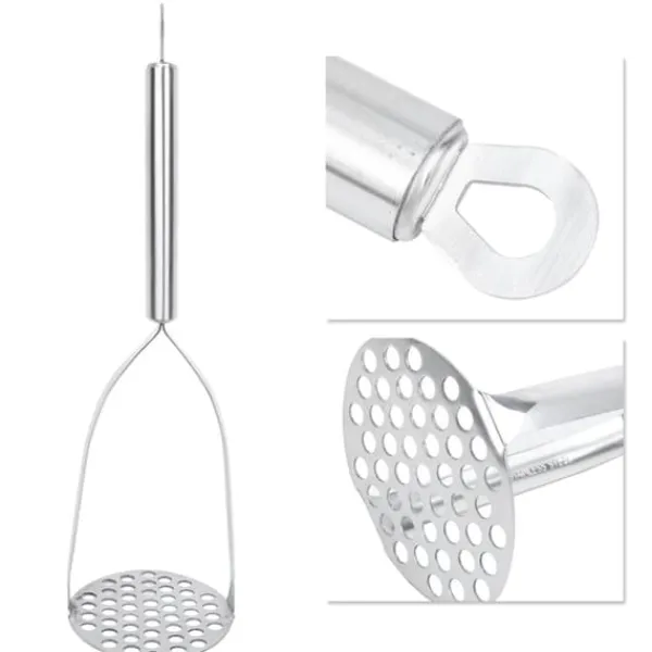 Fortykket kartoffelmoser i rustfrit stål Husholdnings sød kartoffelfrugt Babymadtilskudsmoser New