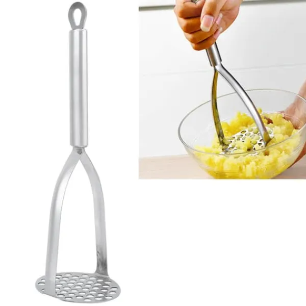 Fortykket kartoffelmoser i rustfrit stål Husholdnings sød kartoffelfrugt Babymadtilskudsmoser New