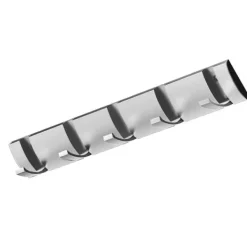 Fortykket usynlig krog Flip 5 krog Vægmonteret knagerække Foldebar skjult knagerække Dør Bageste nøgleholder Monteringsrum Vægkroge 40 cm Sølv Hot