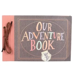 Opbevaring Af Fotografier>Fotoalbum DIY Vintage Tether Loose Leaf Billed Scrapbog til optagelse af bryllupsrejsejubilæum