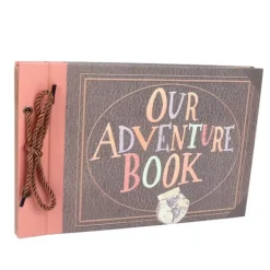 Opbevaring Af Fotografier>Fotoalbum DIY Vintage Tether Loose Leaf Billed Scrapbog til optagelse af bryllupsrejsejubilæum