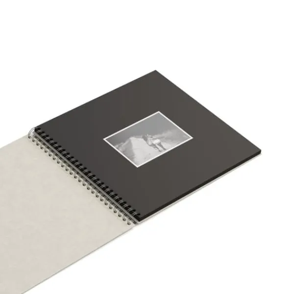 Opbevaring Af Fotografier>Fotoalbum Linen med svarta blad 35x31,5cm Bigso Box of Sweden