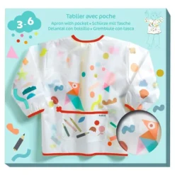 Djeco Förkläde med Ärmar och Ficka 3-6 år Best