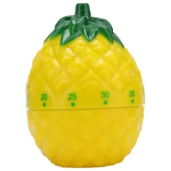 Æggeure>Frugtform Cute Style køkkentimer - Kompakt mekanisk timer til hjemmet - 6,4x6,4x8,7cm