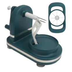 Frugtskræller og skærekombination - Håndsving æbleskræller i rustfrit stål til køkken - mørkegrøn Clearance