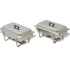 Madopvarmere>Fyrfadesæt i rustfrit stål - 2 dele praktisk til catering | Størrelse: Standard gastronome mål