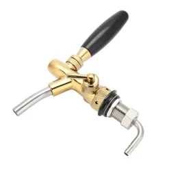 G5/8 Forkromet Rustfrit Stål Justerbar Øltapnerhane til Hjemmebar (Guld) Online