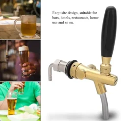 G5/8 Forkromet Rustfrit Stål Justerbar Øltapnerhane til Hjemmebar (Guld) Online