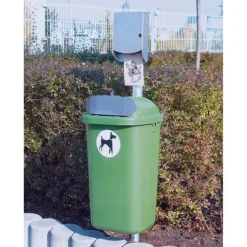 Galvaniseret stålstolpe til gadeaffaldsbeholder 60x1200mm Best