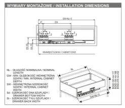 GAMET BOX2 skuffer, mellem, hvid, 500 mm Best