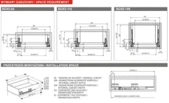 GAMET S-BOX skuffe, høj, hvid, 550 mm New