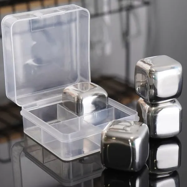 Genanvendelige stålisterninger 4 stk. Online