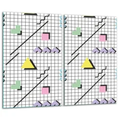 GLAS SKÆREBRÆT 2x 30x52 MØNSTER Hot