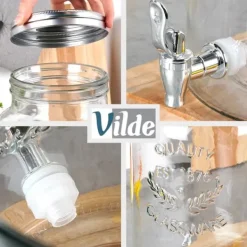 Glasbeholder til drinks med hane 6,2L VILDE 139606 Discount