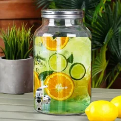 Glasbeholder til drinks med hane 6,2L VILDE 139606 Discount