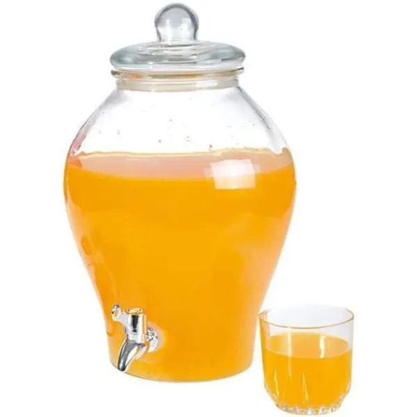 Glasdrikkande med hane 6,5 l Best