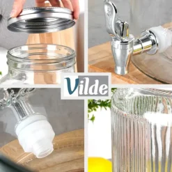 Glasdrikkande med hane 6,2 l New