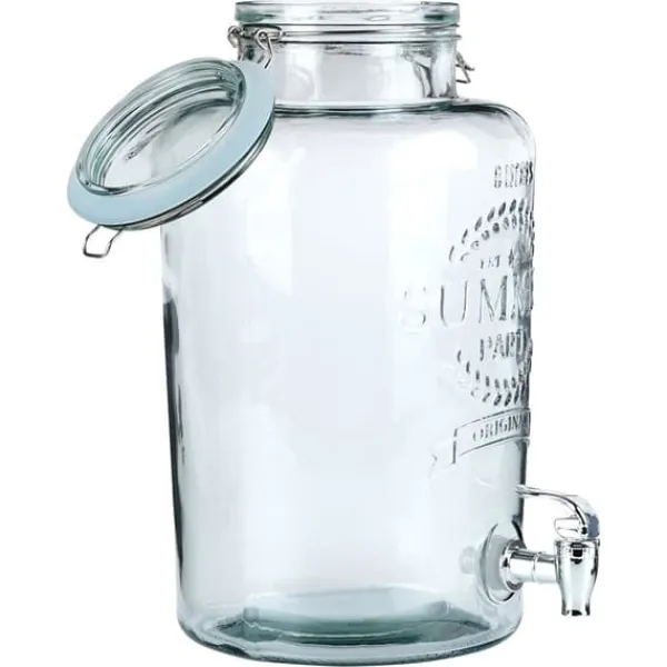 Glasdrikkrukke med hane 8 l Clearance