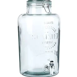 Glasdrikkrukke med hane 8 l Clearance