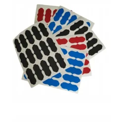 Tilbehør Til Madopbevaring>Glasetiket 7,5x3 cm til syltetøj 60 stk. turkis mat