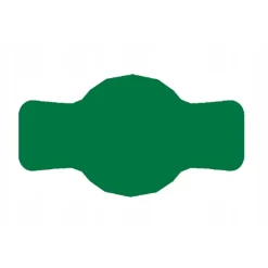 Glasetiket 7x4 cm til syltetøj 72 stk. grøn mat