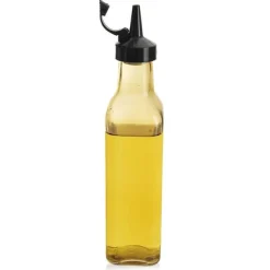 Olie- & Eddikebeholdere>Glasflaske til olivenolie, eddike, krydderier med olivenolie og eddike dispenser 0,26L