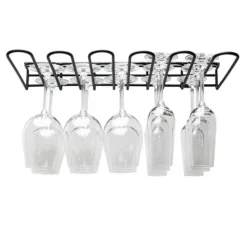 Vinglasholdere>Glass Rack 15 Glasses, Black - Hahn Kitchenware