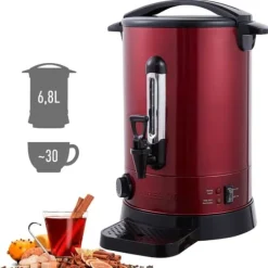 Kopvarmer>Gløggkedel 6,8 L Rød