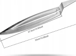 Gløggtang i rustfrit stål 33 cm x 5,5 cm New