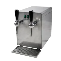 Kopvarmer>Gløggvarmer, Gløgg-varmer, Drikkevarevarmer, Varmedrikkeautomat, Dispenser til varme drikke 2 linjer, Udførelse-137:Med elektrisk pumpe - 2 ltg.