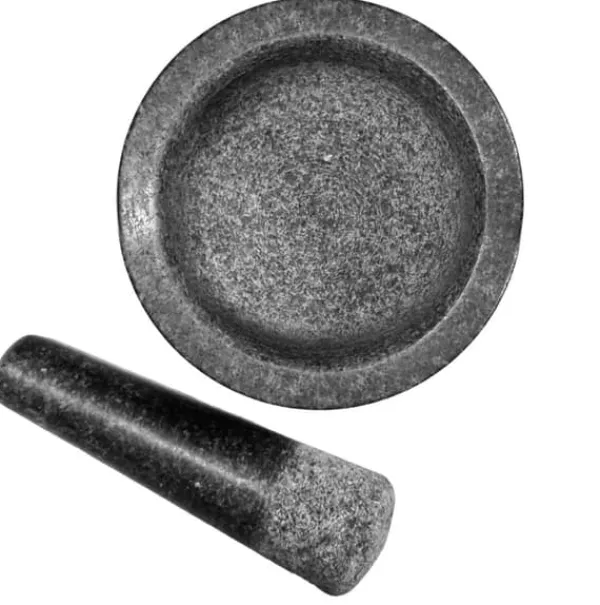 Mortere & Pistiller>Granitbelagt stenmørtel 12x12cm KINGHOFF KH-1679