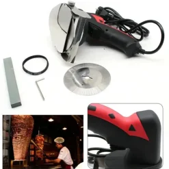 Grillkniv - BBQ Spydskærer - Rustfrit Stål - Manuelt - 2-pak - Rød Online