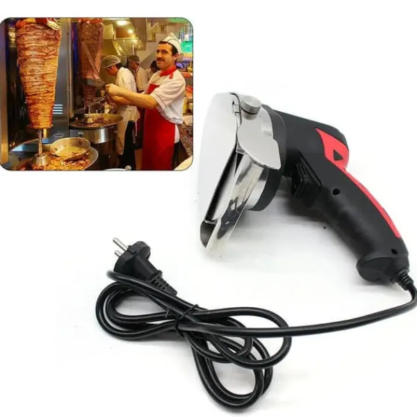 Grillkniv - BBQ Spydskærer - Rustfrit Stål - Manuelt - 2-pak - Rød Online